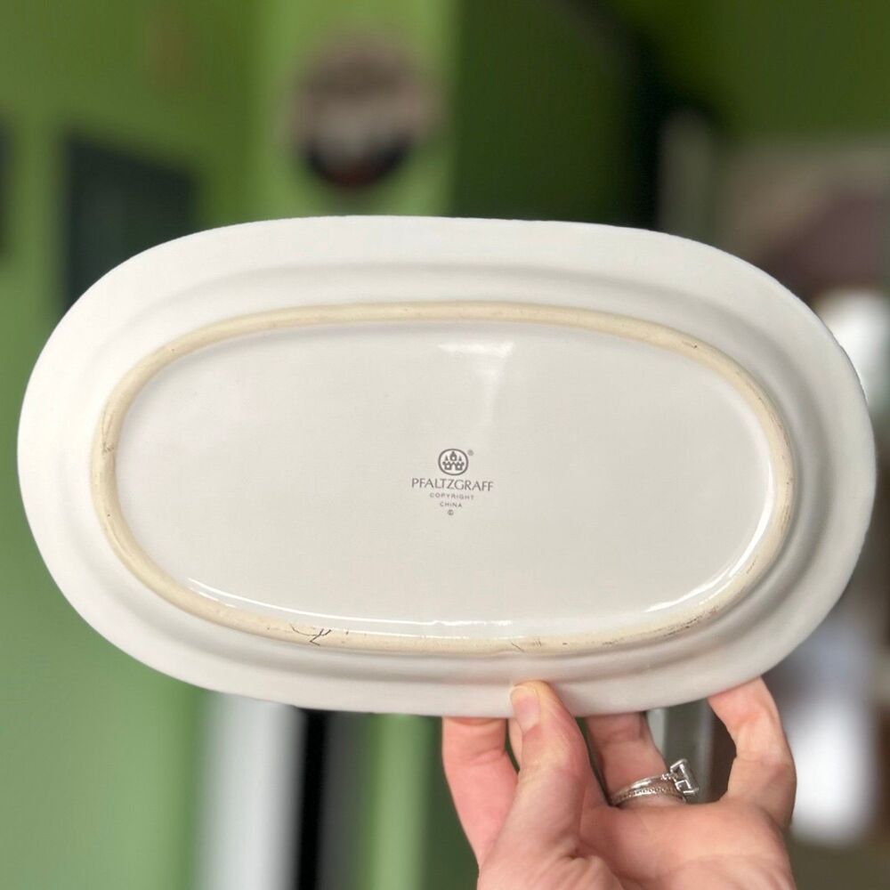 VTG French Quarter Dainty Ceramic Pfaltzgraff Kitchen Butter Dish With Lid - Picture 8 of 11